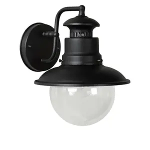 Comparateur de prix : LUCIDE FIGO - Applique murale Intérieur/Extérieur - Ø 21,5 cm - 1xE27 - IP44 - Noir