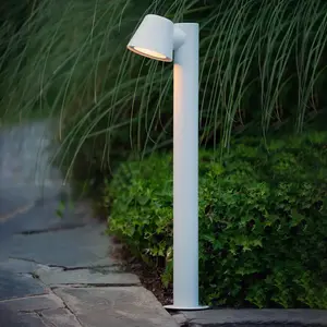 Comparateur de prix : Lucide Borne lumineuse LED blanche Dingo avec GU10 LED