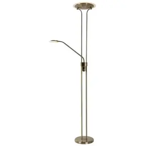 Comparateur de prix : Lucide CHAMPION LED-Lampadaire LED avec liseuse métal H180cm