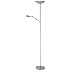Comparateur de prix : Lucide ZENITH-Lampadaire LED avec liseuse métal H180cm