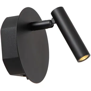 Comparateur de prix : Lucide Spot mural LED rechargeable Jolijn, noir, Ø 10,2 cm, aimant