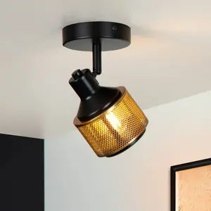 Comparateur de prix : Lucide Spot pour plafond Rafa abat-jour grille, 1 lampe