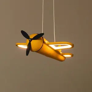 Lucide Suspension LED pour chambre d'enfant Fokker, jaune Longueur 46 ... pas cher