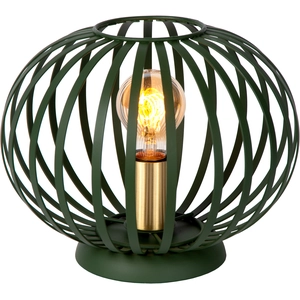 Lucide Lampe à poser Manuela abat-jour cage, verte/dorée pas cher