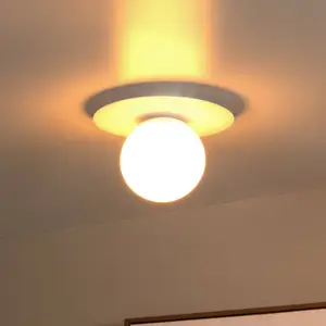Lucide Plafonnier Tricia, blanc, Ø 25 cm, verre, 1 lampe, E27Vendu parluminaire