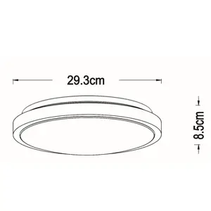 Comparateur de prix : Lucide Plafonnier LED Dasher, blanc, Ø 29,3 cm, 2700 K, IP44