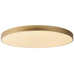 Comparateur de prix : LUCIDE UNAR - Plafonnier - Ø 80 cm - LED 3 StepDim - 1x80W 2700K - Or Mat/Laiton