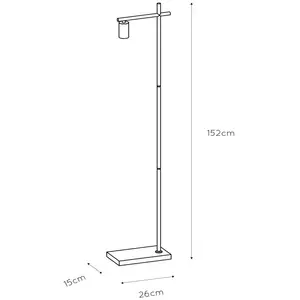 Comparateur de prix : LUCIDE LEANNE - Lampadaire - 1xE27 - Noir