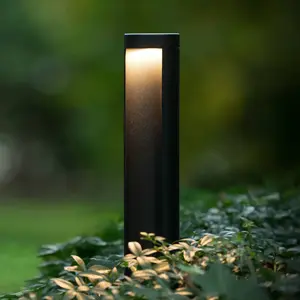 Comparateur de prix : LUCIDE COMBO - Borne extérieur - Ø 9 cm - LED - 1x9W 3000K - IP54 - Noir