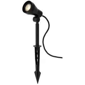 LUCIDE SPIKE - Spot de jardin - Ø 6,5 cm - LED Dim. - GU10-1x5W 3000K - IP54 - NoirVendu parkaufland