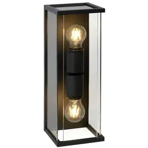 Comparateur de prix : LUCIDE CLAIRE - Applique murale Intérieur/Extérieur - 2xE27 - IP54 - Anthracite