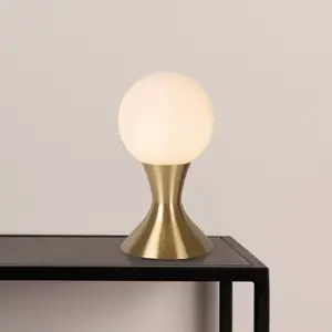 LUCIDE MOYA - Lampe de table - Ø 12 cm - 1xG9 - Or Mat/Laiton pas cher
