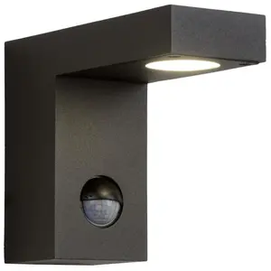 Comparateur de prix : Lucide Applique d’extérieur LED Texas avec détecteur