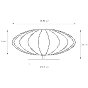 Comparateur de prix : Lucide Lampe à poser Corina, crème, Ø 40 cm, E27