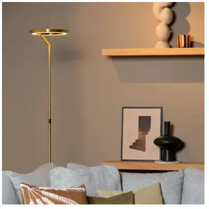 Comparateur de prix : LUCIDE CELESTE - Lampadaire - Ø 28 cm - LED Dim. - 1x21W 2700K - Or Mat/Laiton