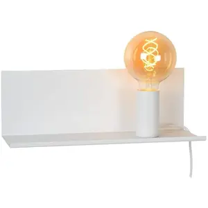 Comparateur de prix : LUCIDE SEBO - Lampe de chevet/Applique mural - 1xE27 - Blanc