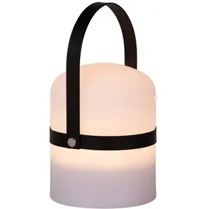Comparateur de prix : Lucide LITTLE JOE - Lampe de table Extérieur - Ø 10 cm - LED Dim. - 1x3W 3200K - IP44-3 StepDim - Noir