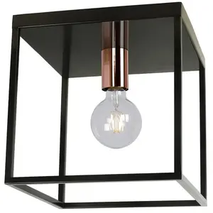 Lucide ARTHUR-Plafonnier Métal L25cm pas cher