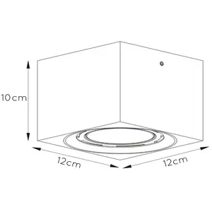 Comparateur de prix : Lucide Spot pour plafond LED Fedler angulaire blanc