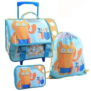 Ensemble Cartable à roulettes + Sac piscine + Boîte à crayons Uglydoll...Vendu parcdiscount