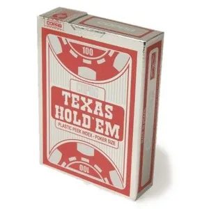 Copag Non communiqué TEXAS HOLD'EM SILVER - 4 PEEK INDEX - TBX RED pas cher