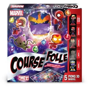 Shuffle Jeu d ambiance Cartamundi Course Folle Avengers Multicolore pas cher