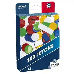 Cartamundi La Ducale- Boîte de 100 jetons de Couleur-Jeu de Voyage, 10014695, Jaune pas cher