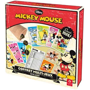 France Cartes Coffret Multi Jeux Mickey Retro Edition pas cher
