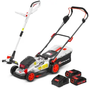 Comparateur de prix : Tondeuse et coupe bordures rechargeables 20V max + 2 batteries - Elem ...