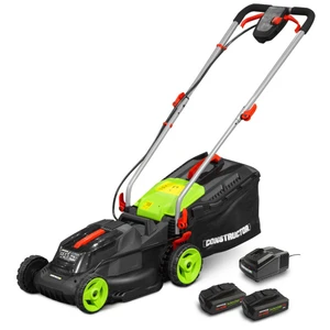 CONSTRUCTOR Tondeuse rechargeable 40V (2x20V) 34 cm avec 2 batteries 2Ah et charge... pas cher