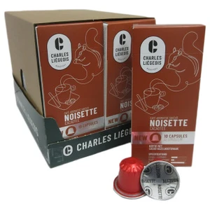 Capsules de café compatibles avec Nespresso® Charles Liégeois Noisette... pas cher