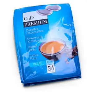 Dosettes de café décaféinés Coffee Premium Decaf, 36 pièces.Vendu parcoffee-friend