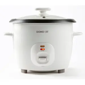Comparateur de prix : Domo - cuiseur à riz 1.3l 536w avec panier vapeur blanc - do9176rk TU