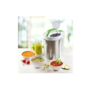 DOMO DO499BL Blender chauffant Soup Maker   Inox et Vert pas cher