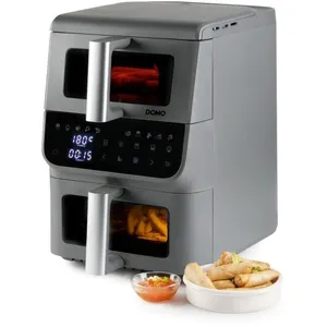 Friteuse sans huile - DOMO - Airfryer DO550FR - Double cuve 3.5 L + 65... pas cher