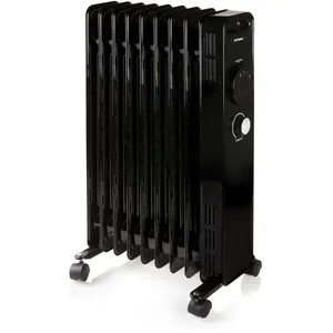 Radiateur à bain d'huile - 2000 W - DOMO - DO7327R - 42,5 x 28 x 64 cm - Noir pas cher