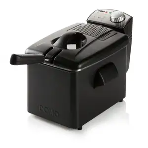 DOMO DO1014FR Friteuse - 3200W - Capacité 4L - Inox, Noir pas cher