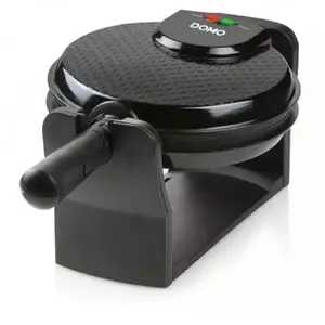 Comparateur de prix : Domo - DO9223W Gaufrier revêtement anti-adhésif, voyant lumineux noir