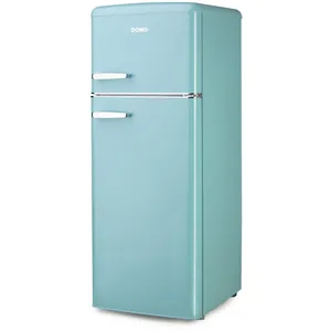 Domo Réfrigérateur Double Porte Rétro Vintage DO91705R Turquoise 144 cm CL. D pas cher