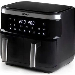 Airfryer FAGOR 8L – Friteuse Sans Huile 2 Cuves De 4L, Noir, 2200W, 8 Programmes