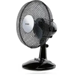 Comparateur de prix : Ventilateur de table 30w 23cm 2 vitesses noir Domo DO8138
