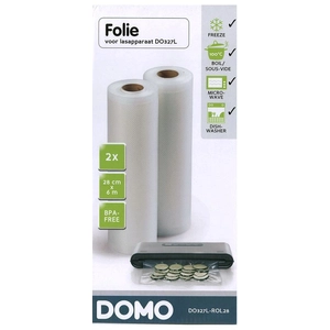 Comparateur de prix : Film plastique mise sous vide 28cmx6m pour soudeuse Domo DO327L-ROL28