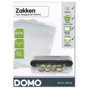Sacs conservation alimentaire 28x40cm mise sous vide Domo DO327L-BAG28 pas cher