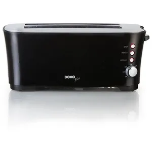 Comparateur de prix : Domo B-Smart DO961T - Grille-pain - 4 tranche - 2 Emplacements - noir / argent