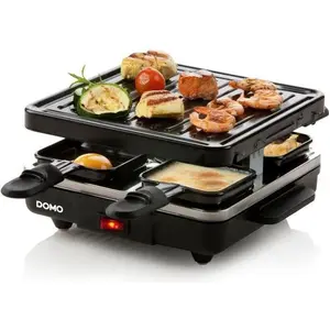 Comparateur de prix : Domo - DO9147G Appareil a raclette 4 personnes - Noir