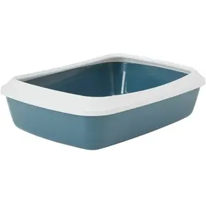 Comparateur de prix : Savic Bac à Chat+Bord Iriz42 Bluestone 42x31x12,5cm