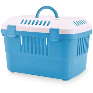 Comparateur de prix : Savic Cage de transport pour chien Nobby Pet Discovery Bleu 48,5x33x31,5 cm 72142