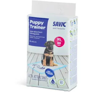 Comparateur de prix : Vadigran Savic Puppy Trainer Starter Pads pour Chien 90 x 60 cm Taille XL 30 Pièces