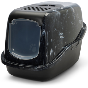 Comparateur de prix : Maison de toilette Savic Nestor Marble pour chat - noir / blanc marbré
