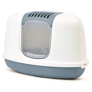 Comparateur de prix : Maison de toilette d'angle Savic Nestor Corner , bleu bleu / blanc - pour chat